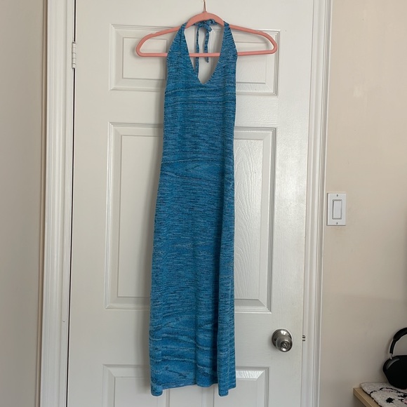 Rumored Blue Knit Halter Dress - Picture 2 of 3